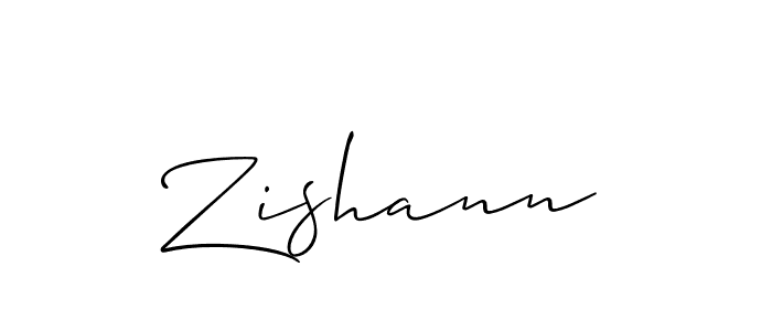 The best way (Allison_Script) to make a short signature is to pick only two or three words in your name. The name Zishann include a total of six letters. For converting this name. Zishann signature style 2 images and pictures png