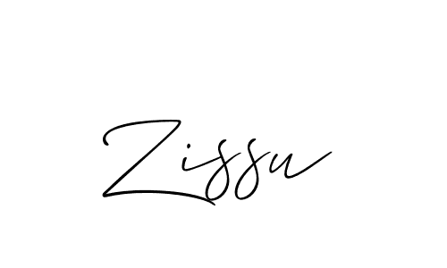 if you are searching for the best signature style for your name Zissu. so please give up your signature search. here we have designed multiple signature styles  using Allison_Script. Zissu signature style 2 images and pictures png