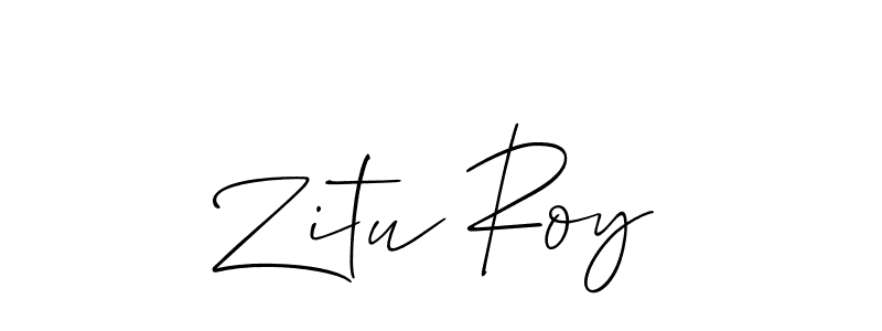 Make a short Zitu Roy signature style. Manage your documents anywhere anytime using Allison_Script. Create and add eSignatures, submit forms, share and send files easily. Zitu Roy signature style 2 images and pictures png