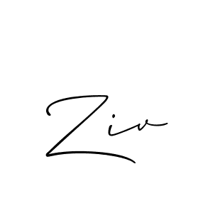 Also we have Ziv name is the best signature style. Create professional handwritten signature collection using Allison_Script autograph style. Ziv signature style 2 images and pictures png