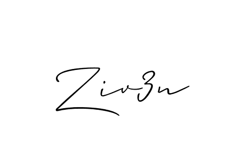 It looks lik you need a new signature style for name Ziv3n. Design unique handwritten (Allison_Script) signature with our free signature maker in just a few clicks. Ziv3n signature style 2 images and pictures png