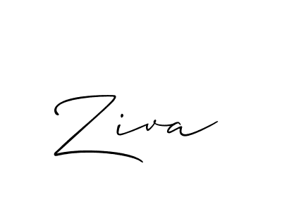 Best and Professional Signature Style for Ziva. Allison_Script Best Signature Style Collection. Ziva signature style 2 images and pictures png