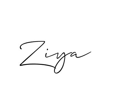 Ziya stylish signature style. Best Handwritten Sign (Allison_Script) for my name. Handwritten Signature Collection Ideas for my name Ziya. Ziya signature style 2 images and pictures png