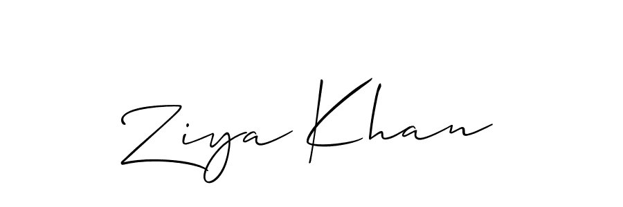 How to Draw Ziya Khan signature style? Allison_Script is a latest design signature styles for name Ziya Khan. Ziya Khan signature style 2 images and pictures png