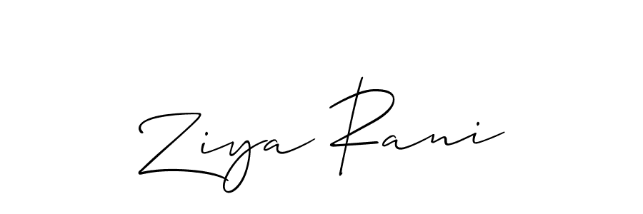 Allison_Script is a professional signature style that is perfect for those who want to add a touch of class to their signature. It is also a great choice for those who want to make their signature more unique. Get Ziya Rani name to fancy signature for free. Ziya Rani signature style 2 images and pictures png