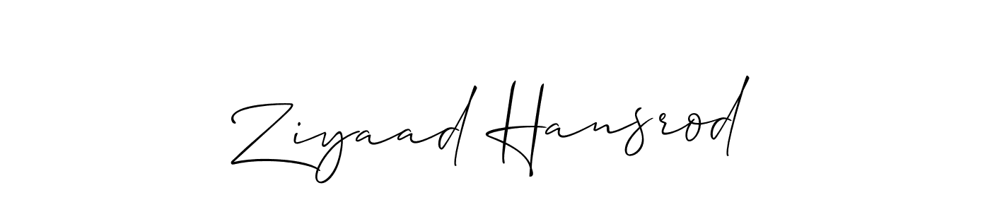 Also You can easily find your signature by using the search form. We will create Ziyaad Hansrod name handwritten signature images for you free of cost using Allison_Script sign style. Ziyaad Hansrod signature style 2 images and pictures png