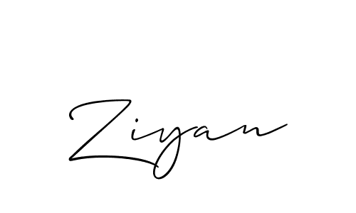 It looks lik you need a new signature style for name Ziyan. Design unique handwritten (Allison_Script) signature with our free signature maker in just a few clicks. Ziyan signature style 2 images and pictures png