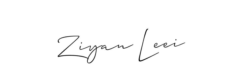 Best and Professional Signature Style for Ziyan Leei. Allison_Script Best Signature Style Collection. Ziyan Leei signature style 2 images and pictures png
