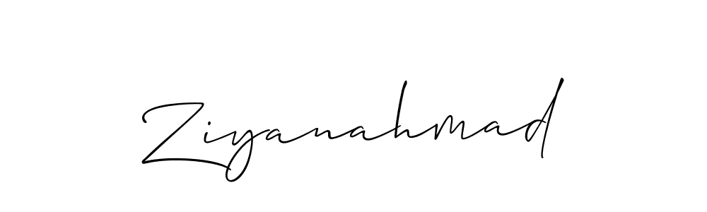 Ziyanahmad stylish signature style. Best Handwritten Sign (Allison_Script) for my name. Handwritten Signature Collection Ideas for my name Ziyanahmad. Ziyanahmad signature style 2 images and pictures png