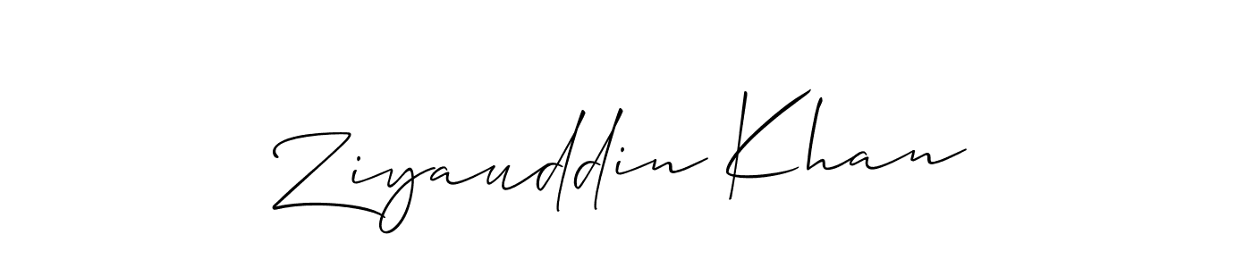 This is the best signature style for the Ziyauddin Khan name. Also you like these signature font (Allison_Script). Mix name signature. Ziyauddin Khan signature style 2 images and pictures png