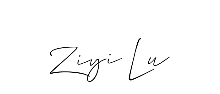 Also we have Ziyi Lu name is the best signature style. Create professional handwritten signature collection using Allison_Script autograph style. Ziyi Lu signature style 2 images and pictures png