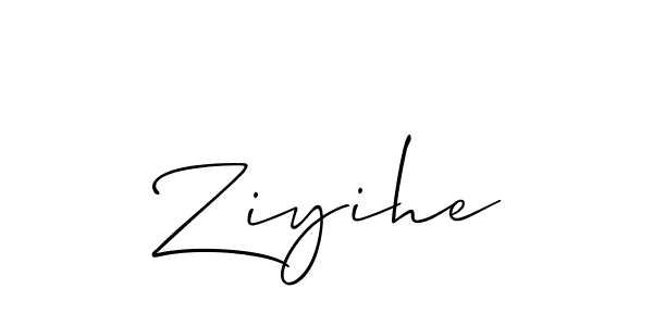 How to make Ziyihe signature? Allison_Script is a professional autograph style. Create handwritten signature for Ziyihe name. Ziyihe signature style 2 images and pictures png
