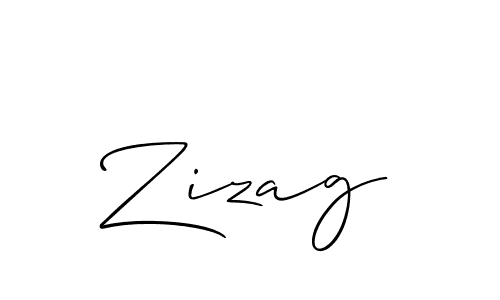 The best way (Allison_Script) to make a short signature is to pick only two or three words in your name. The name Zizag include a total of six letters. For converting this name. Zizag signature style 2 images and pictures png