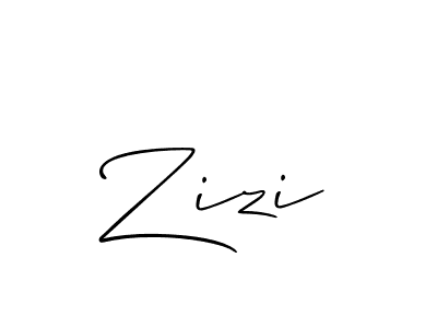 How to make Zizi name signature. Use Allison_Script style for creating short signs online. This is the latest handwritten sign. Zizi signature style 2 images and pictures png