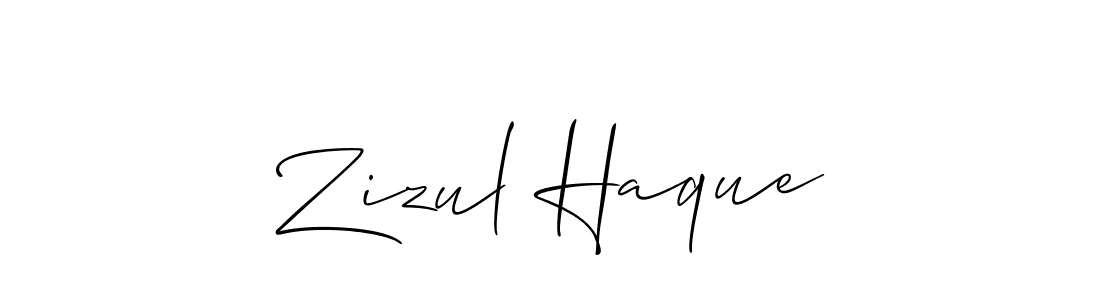 Make a beautiful signature design for name Zizul Haque. Use this online signature maker to create a handwritten signature for free. Zizul Haque signature style 2 images and pictures png