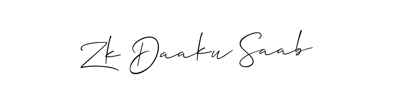 You can use this online signature creator to create a handwritten signature for the name Zk Daaku Saab. This is the best online autograph maker. Zk Daaku Saab signature style 2 images and pictures png