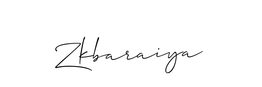 if you are searching for the best signature style for your name Zkbaraiya. so please give up your signature search. here we have designed multiple signature styles  using Allison_Script. Zkbaraiya signature style 2 images and pictures png