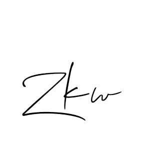 You should practise on your own different ways (Allison_Script) to write your name (Zkw) in signature. don't let someone else do it for you. Zkw signature style 2 images and pictures png