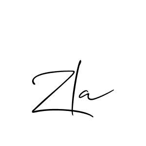 How to make Zla name signature. Use Allison_Script style for creating short signs online. This is the latest handwritten sign. Zla signature style 2 images and pictures png