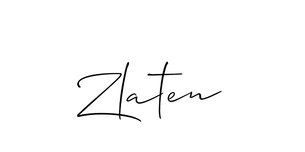 Similarly Allison_Script is the best handwritten signature design. Signature creator online .You can use it as an online autograph creator for name Zlaten. Zlaten signature style 2 images and pictures png