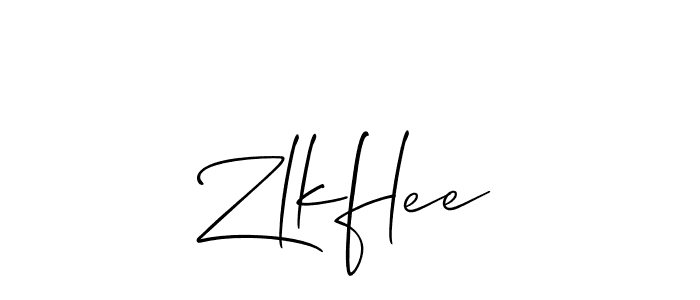 Best and Professional Signature Style for Zlkflee. Allison_Script Best Signature Style Collection. Zlkflee signature style 2 images and pictures png