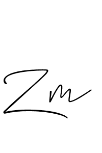 if you are searching for the best signature style for your name Zm. so please give up your signature search. here we have designed multiple signature styles  using Allison_Script. Zm signature style 2 images and pictures png