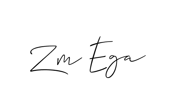 Use a signature maker to create a handwritten signature online. With this signature software, you can design (Allison_Script) your own signature for name Zm Ega. Zm Ega signature style 2 images and pictures png