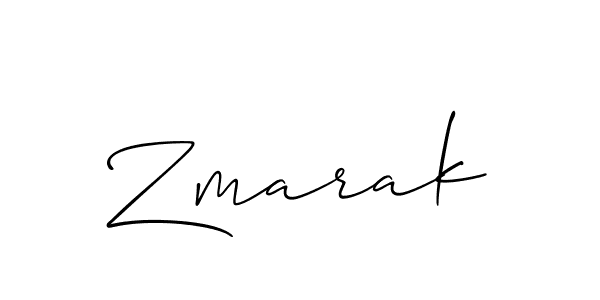 How to make Zmarak signature? Allison_Script is a professional autograph style. Create handwritten signature for Zmarak name. Zmarak signature style 2 images and pictures png