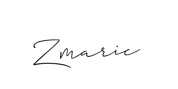 Zmaric stylish signature style. Best Handwritten Sign (Allison_Script) for my name. Handwritten Signature Collection Ideas for my name Zmaric. Zmaric signature style 2 images and pictures png