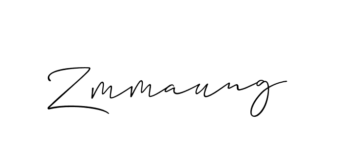 Best and Professional Signature Style for Zmmaung. Allison_Script Best Signature Style Collection. Zmmaung signature style 2 images and pictures png