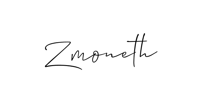 Zmoneth stylish signature style. Best Handwritten Sign (Allison_Script) for my name. Handwritten Signature Collection Ideas for my name Zmoneth. Zmoneth signature style 2 images and pictures png