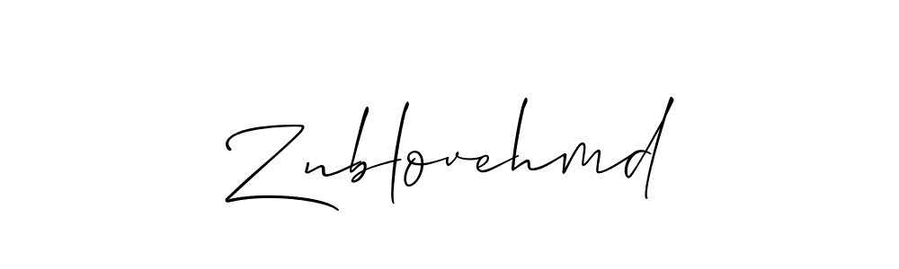 Make a beautiful signature design for name Znblovehmd. Use this online signature maker to create a handwritten signature for free. Znblovehmd signature style 2 images and pictures png