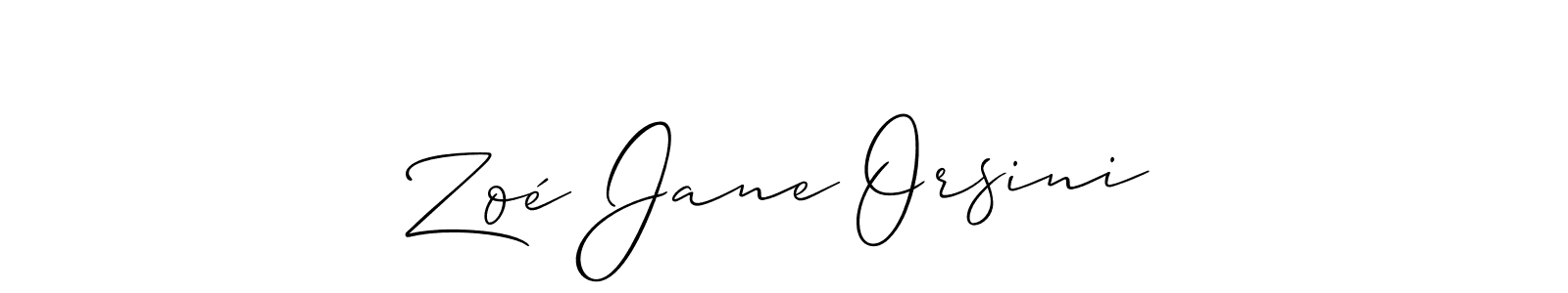 See photos of Zoé Jane Orsini official signature by Spectra . Check more albums & portfolios. Read reviews & check more about Allison_Script font. Zoé Jane Orsini signature style 2 images and pictures png