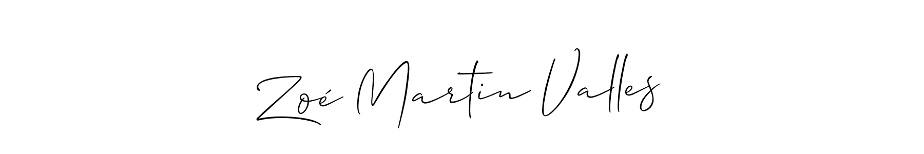 Best and Professional Signature Style for Zoé Martin Valles. Allison_Script Best Signature Style Collection. Zoé Martin Valles signature style 2 images and pictures png