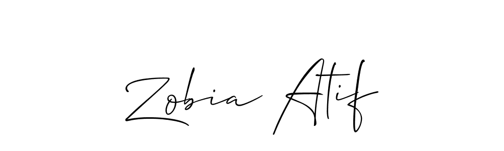 Similarly Allison_Script is the best handwritten signature design. Signature creator online .You can use it as an online autograph creator for name Zobia Atif. Zobia Atif signature style 2 images and pictures png