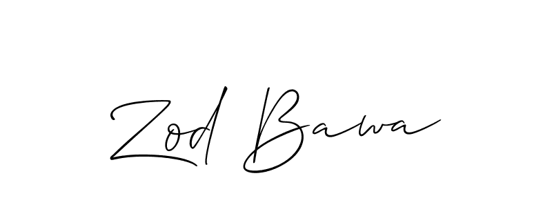 Here are the top 10 professional signature styles for the name Zod Bawa. These are the best autograph styles you can use for your name. Zod Bawa signature style 2 images and pictures png