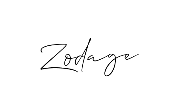 Zodage stylish signature style. Best Handwritten Sign (Allison_Script) for my name. Handwritten Signature Collection Ideas for my name Zodage. Zodage signature style 2 images and pictures png