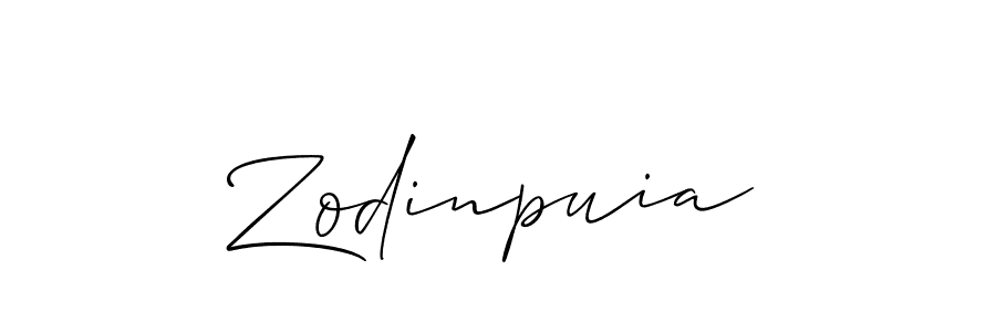 How to make Zodinpuia signature? Allison_Script is a professional autograph style. Create handwritten signature for Zodinpuia name. Zodinpuia signature style 2 images and pictures png