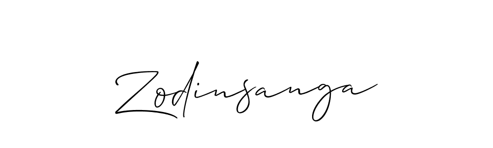 It looks lik you need a new signature style for name Zodinsanga. Design unique handwritten (Allison_Script) signature with our free signature maker in just a few clicks. Zodinsanga signature style 2 images and pictures png