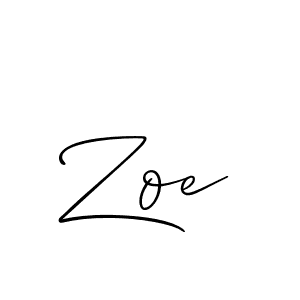 Zoe stylish signature style. Best Handwritten Sign (Allison_Script) for my name. Handwritten Signature Collection Ideas for my name Zoe. Zoe signature style 2 images and pictures png