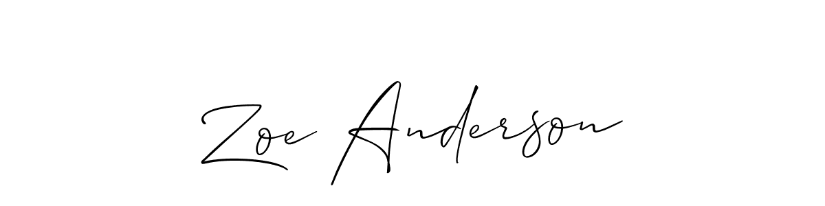 Similarly Allison_Script is the best handwritten signature design. Signature creator online .You can use it as an online autograph creator for name Zoe Anderson. Zoe Anderson signature style 2 images and pictures png