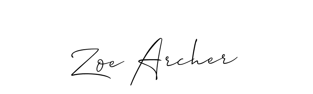 Make a short Zoe Archer signature style. Manage your documents anywhere anytime using Allison_Script. Create and add eSignatures, submit forms, share and send files easily. Zoe Archer signature style 2 images and pictures png