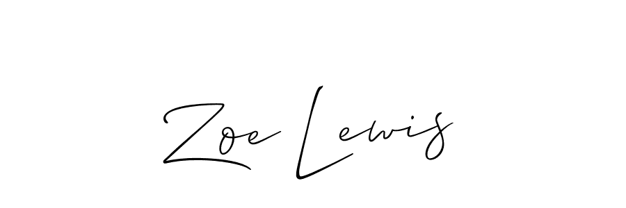 Best and Professional Signature Style for Zoe Lewis. Allison_Script Best Signature Style Collection. Zoe Lewis signature style 2 images and pictures png