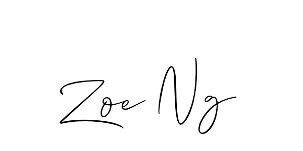 How to Draw Zoe Ng signature style? Allison_Script is a latest design signature styles for name Zoe Ng. Zoe Ng signature style 2 images and pictures png