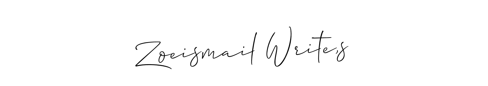 Here are the top 10 professional signature styles for the name Zoeismail Write,s. These are the best autograph styles you can use for your name. Zoeismail Write,s signature style 2 images and pictures png