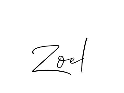 Allison_Script is a professional signature style that is perfect for those who want to add a touch of class to their signature. It is also a great choice for those who want to make their signature more unique. Get Zoel name to fancy signature for free. Zoel signature style 2 images and pictures png