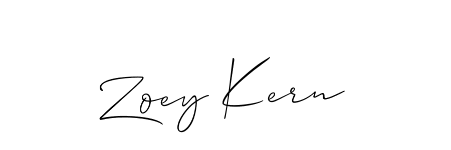 How to Draw Zoey Kern signature style? Allison_Script is a latest design signature styles for name Zoey Kern. Zoey Kern signature style 2 images and pictures png