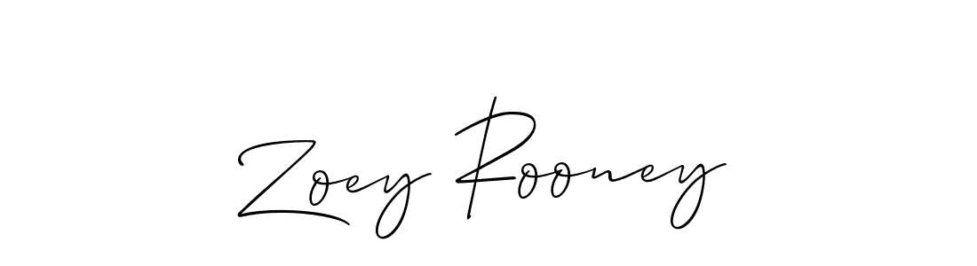 How to Draw Zoey Rooney signature style? Allison_Script is a latest design signature styles for name Zoey Rooney. Zoey Rooney signature style 2 images and pictures png