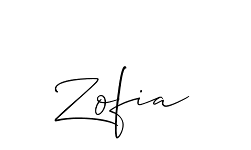 Make a beautiful signature design for name Zofia. Use this online signature maker to create a handwritten signature for free. Zofia signature style 2 images and pictures png