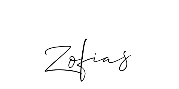 Make a beautiful signature design for name Zofias. Use this online signature maker to create a handwritten signature for free. Zofias signature style 2 images and pictures png